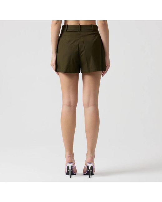 FEDERICA TOSI Green Short Shorts