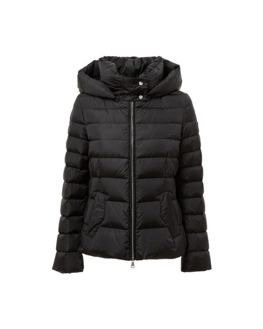 Add Jassen ,Zwart ,Polyamide Donzen Jas Met Capuchon in het Black