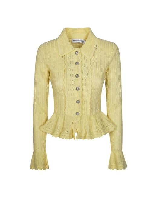 Self-Portrait Yellow Cardigans
