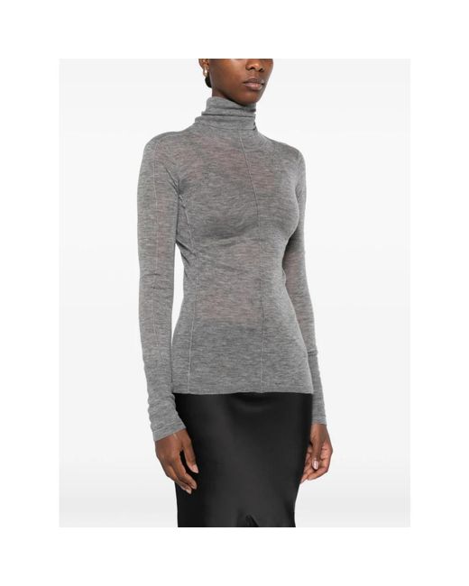 Elisabetta Franchi Gray Turtlenecks