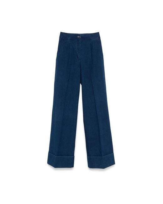 Valentino Garavani Blue Wide Trousers