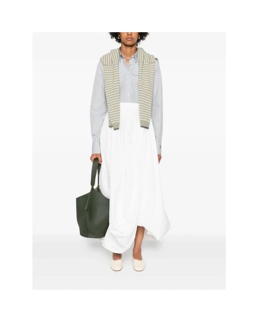 Brunello Cucinelli Overhemden ,Grijs ,Camisa in het White
