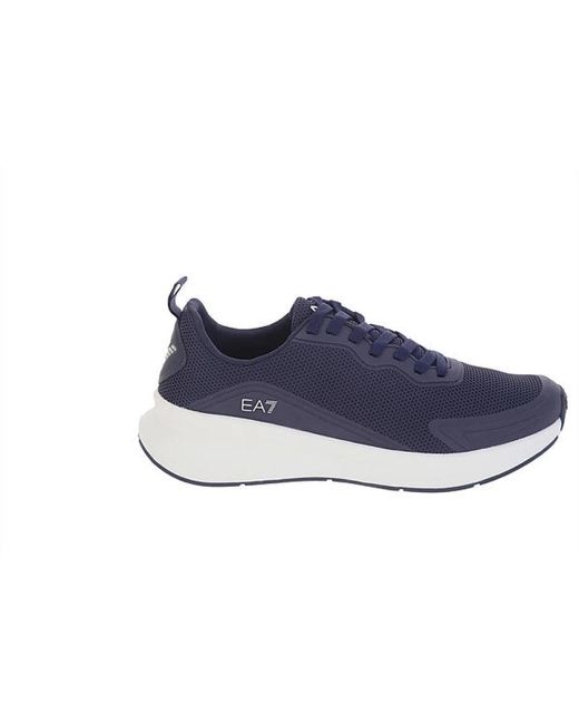 Sneakers blu navy con lacci di EA7 in Blue da Uomo