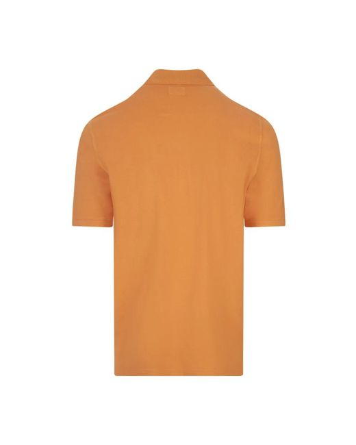 Fedeli Orange Polo Shirts for men