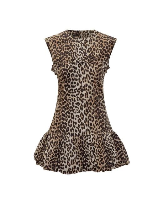 Ganni Brown Short Dresses