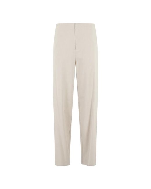 Isabelle Blanche Natural Straight Trousers