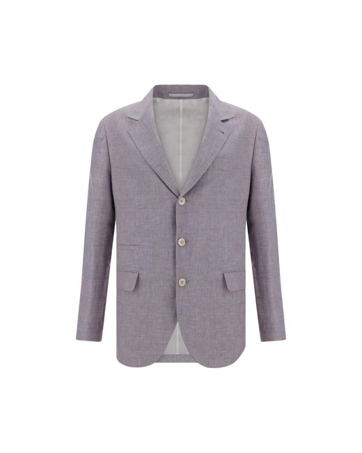 Brunello Cucinelli Blazers in het Purple voor heren