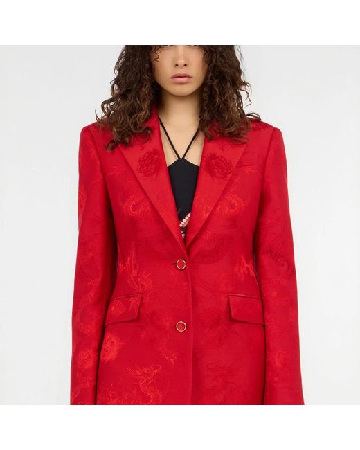 Roberto Cavalli Red Blazers