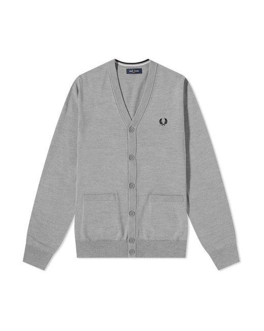 Fred Perry Gray Cardigans for men