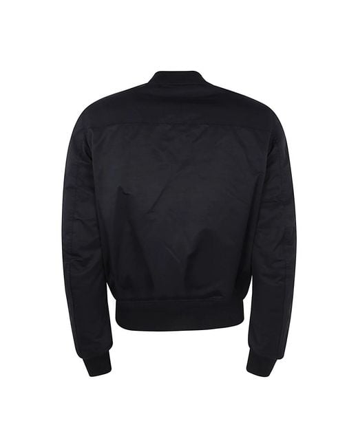 Rick Owens Jassen ,Zwart ,Katoen Bauhaus Flight Bomberjack in het Blue voor heren