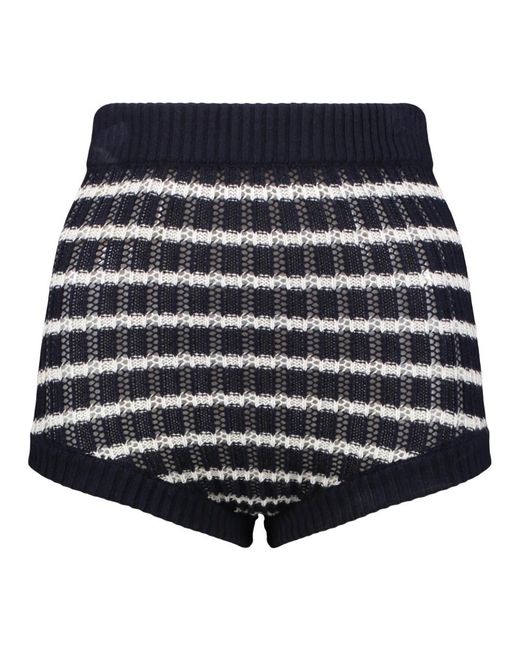 RED Valentino Gestreepte Short in het Blue