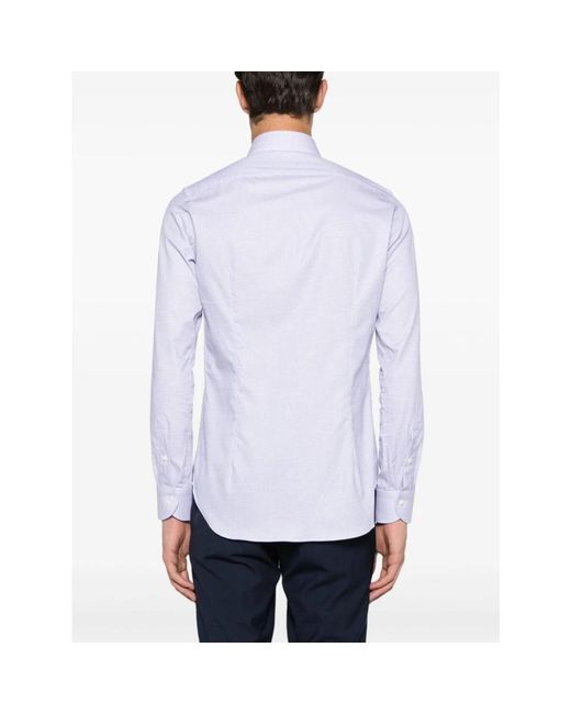 Canali Blue Casual Shirts for men