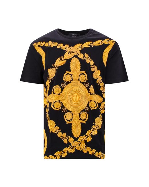 T-shirts di Versace in Black da Uomo