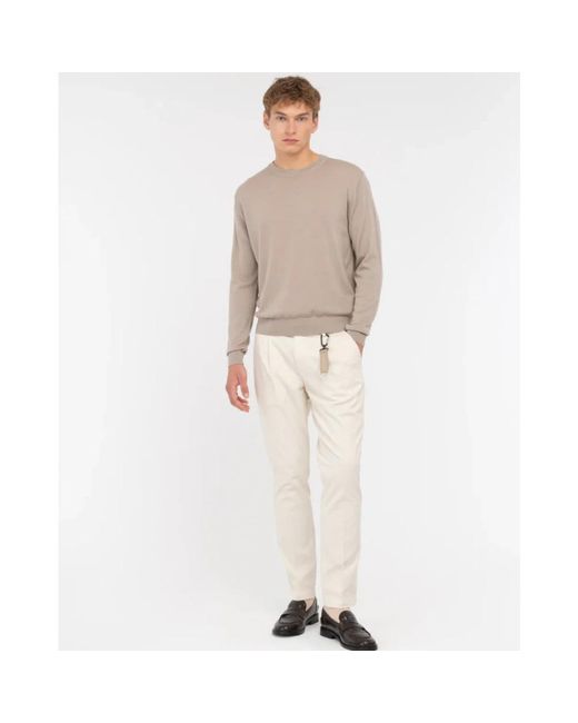 Manuel Ritz White Round-Neck Knitwear for men