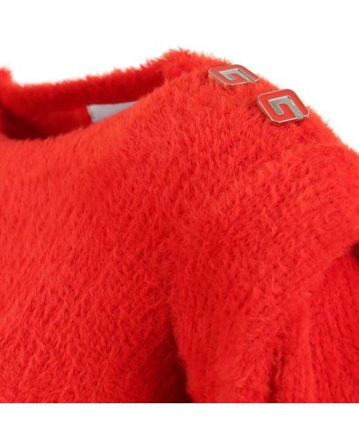 Gaelle Paris Red Round-Neck Knitwear