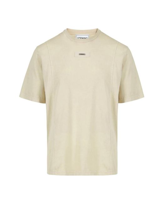 Iceberg Tops ,Katoen Regular Fit T-Shirt in het Natural voor heren