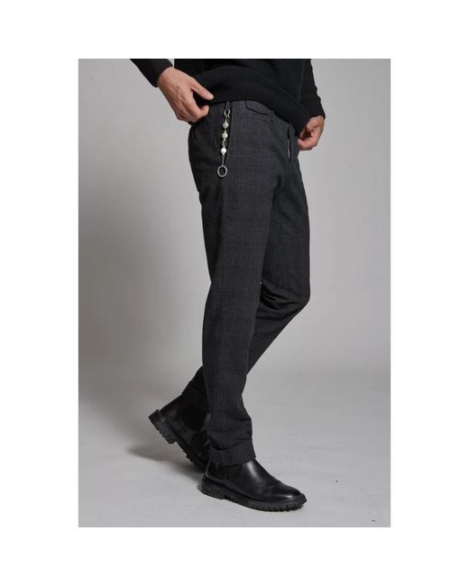 PT01 Black Slim-Fit Trousers for men