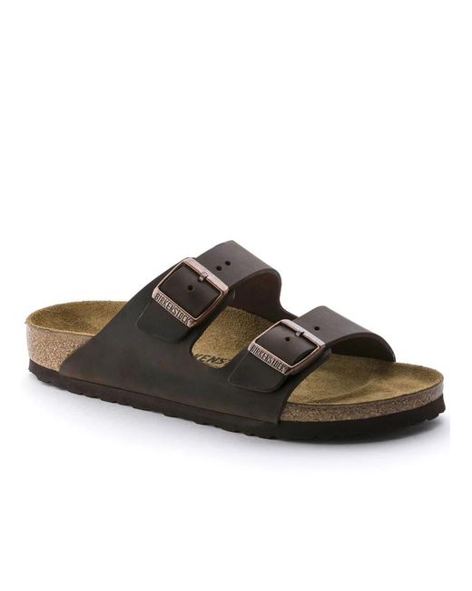 Sliders Birkenstock de hombre de color Brown
