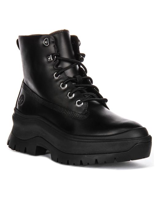 Timberland Black Lace-Up Boots