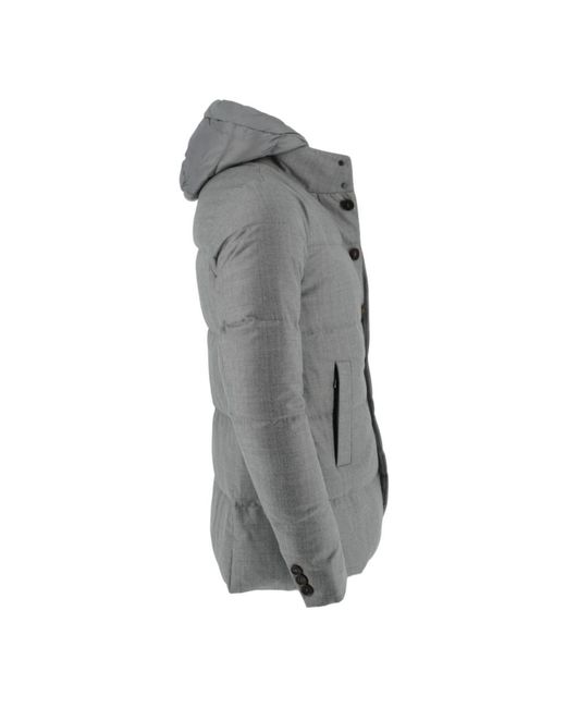 DUNO Gray Down Jackets for men
