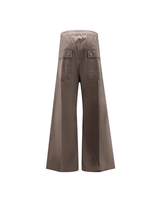 Rick Owens Brown Wide Trousers for men