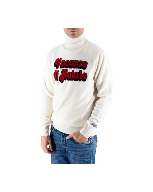 Mc2 Saint Barth White Turtlenecks for men