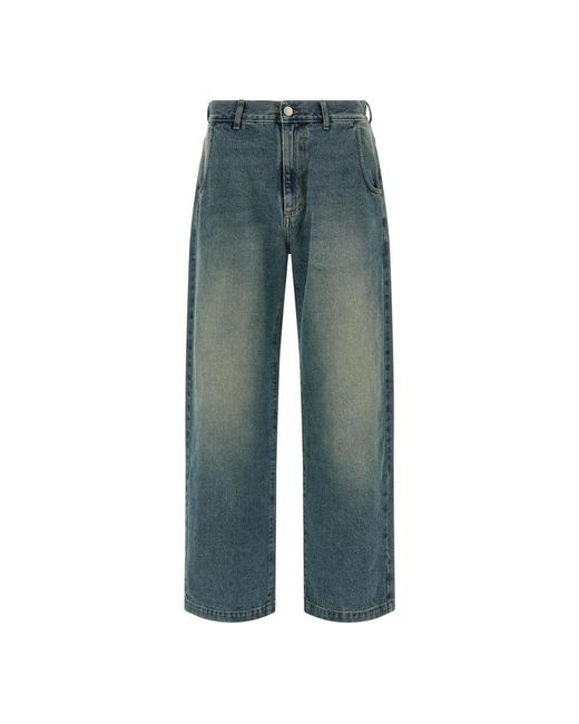 mfpen Blue Straight Fit Jeans for men