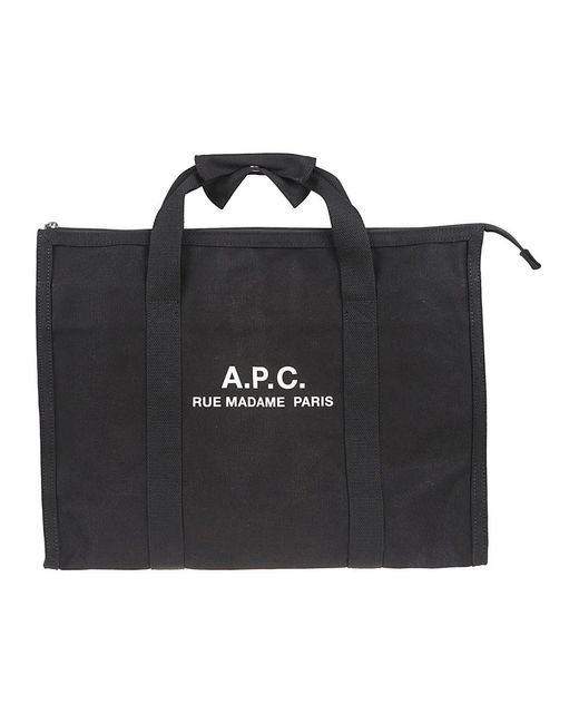A.P.C. Black Tote Bags