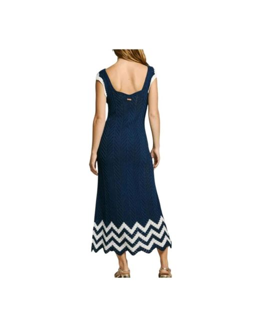 Pepe Jeans Blue Midi Dresses