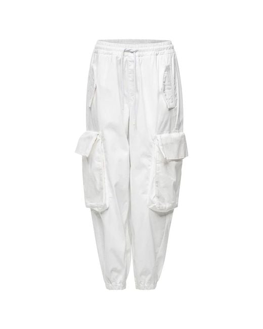AG Jeans White Tapered Trousers