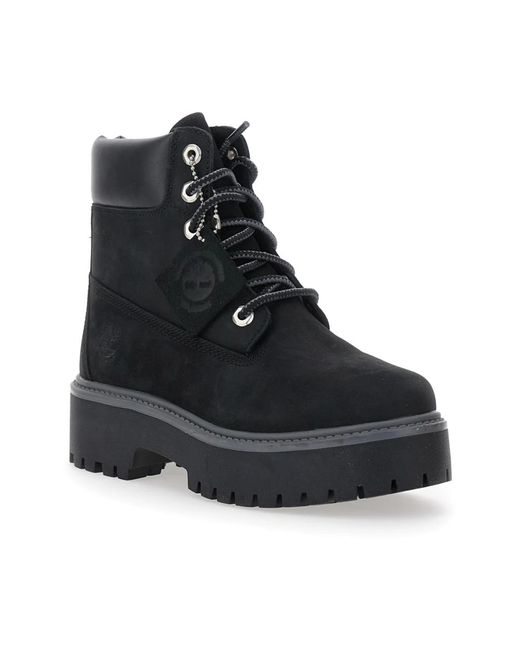 Timberland Zwarte Stone Streeth Laarzen in het Black