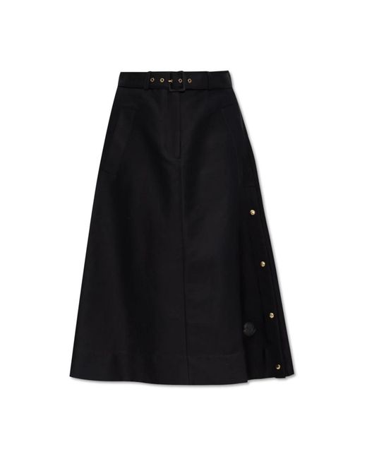 Moncler Black Midi Skirts