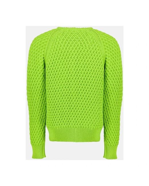 Dior Green Round-Neck Knitwear for men