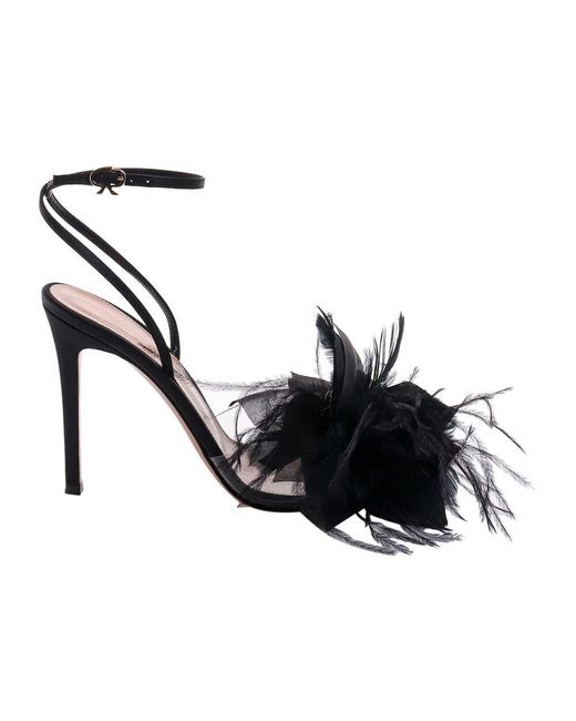 Gianvito Rossi Black High Heel Sandalen