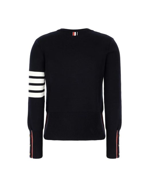 Thom Browne Black Round-Neck Knitwear