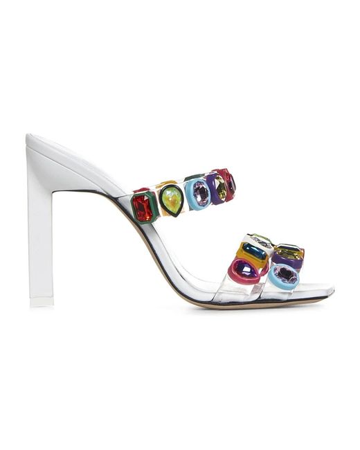 Sandals di The Attico in Metallic