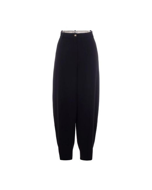Elisabetta Franchi Blue Wide Trousers
