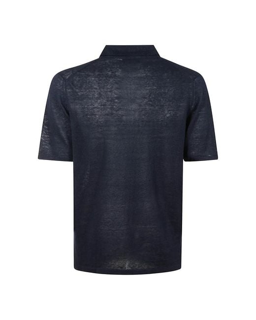 Roberto Collina Blue Polo Shirts for men