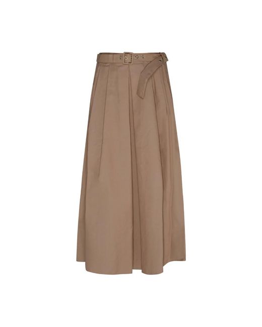 Max Mara Brown Midi Skirts