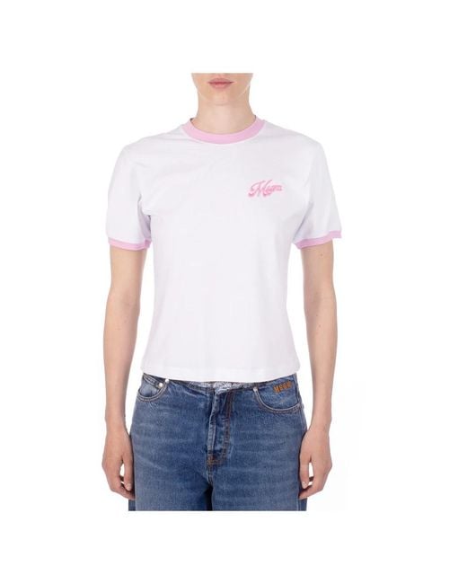 MSGM White T-Shirts