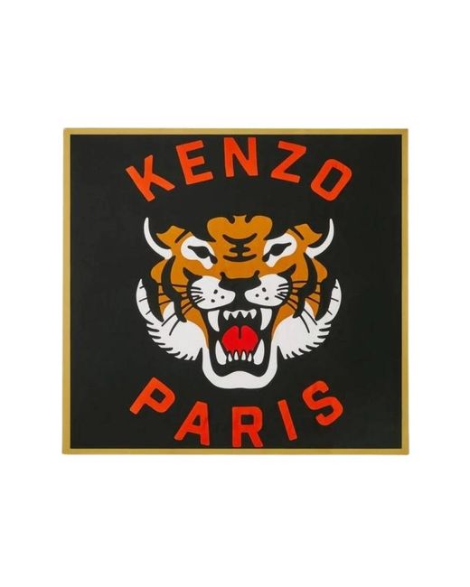KENZO Black Silk Scarves