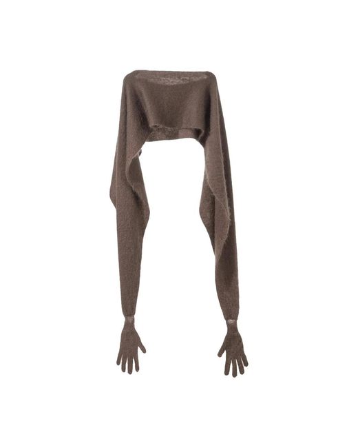 Moschino Brown Ponchos