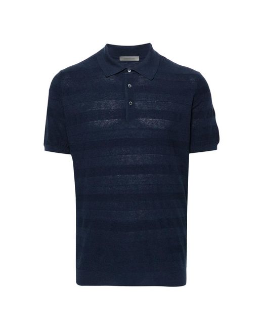 Corneliani Blue Polo Shirts for men