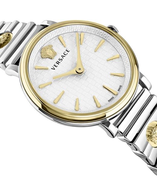 Versace V-Circle 38 Mm in het Metallic