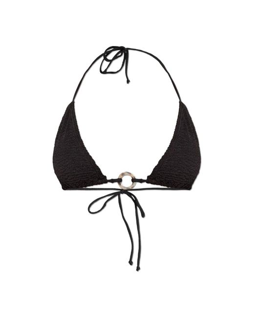 Bondeye Ring Ingrid Bikini Top in het Black