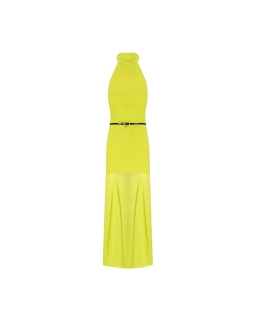 Elisabetta Franchi Yellow Maxi Dresses