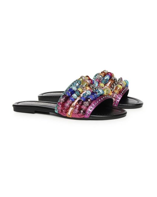 Kurt Geiger Purple Sliders