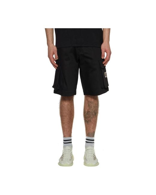 Gcds Baumwoll-cargo-bermuda-shorts in Black für Herren