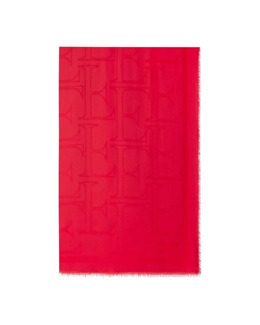 Elisabetta Franchi Red Scarves