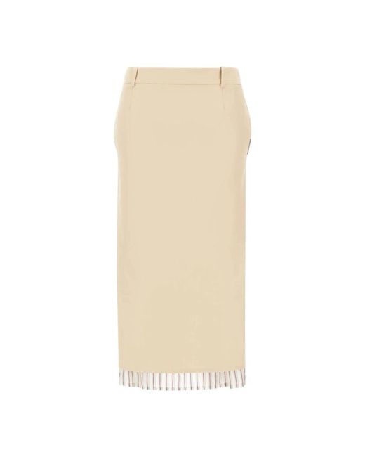 The Attico Natural Midi Skirts